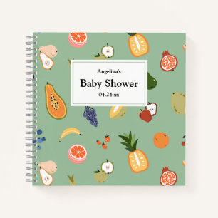 Elegante Frucht Baby Shower Gift List Notizblock