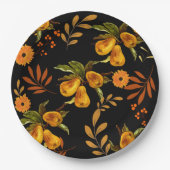 Elegante Frucht- und Berry-Fall/Erntedank-Platte Pappteller (Vorderseite)