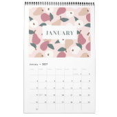 Elegante Fruchtmuster Kalender (Jan 2027)