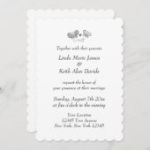 Elegante Frühjahrs-Thema Hochzeit Einladung (Vorne/Hinten)