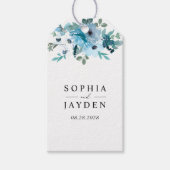 Elegante Frühjahrsheirat mit blühenden Blumen Geschenkanhänger (Vorderseite)