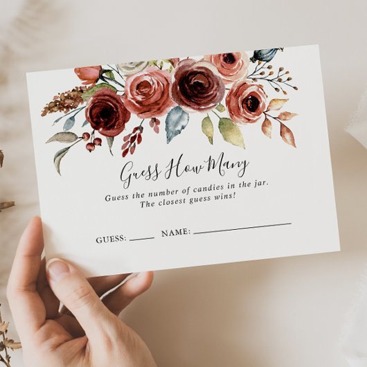 Elegante Frühjahrskarte schätzt die Anzahl der Gam Visitenkarte