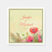 Elegante Frühjahrssonne Serviette (Vorderseite)