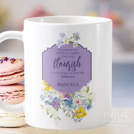 Elegante Frühlingsbläserbibel Personalisiert Kaffeetasse