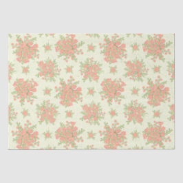 Elegante Frühlingsblumen Peach Orange 2024 Seidenpapier