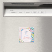 Elegante Frühlingsblumen Save the Date Magnet (In Situ (Geschirrspüler))