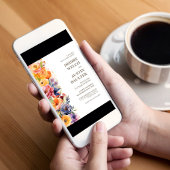 Elegante Frühlingsblütenhochzeit Einladung