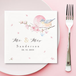 Elegante Frühlingsblütenhochzeit Serviette