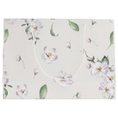 Elegante Frühlingsflora Große Geschenktüte (Rückseite)