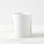 Elegante Frühlingsfloral Scripture Personalisiert Kaffeetasse (Mittel)