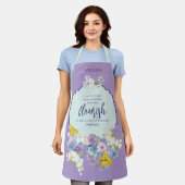 Elegante Frühlingsfloral Scripture Personalisiert Schürze (Getragen)