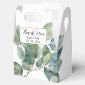 Elegante, frühlingshafte Blätter Geschenkschachtel (Geöffnet)