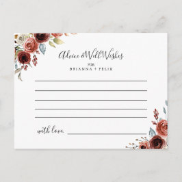 Elegante Frühlingskarte Hochzeitsberatungskarte Postkarte