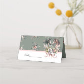 Elegante Frühlingssehen Platzkarte (Vorderseite)