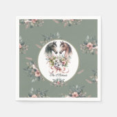 Elegante Frühlingssehen Serviette (Vorderseite)