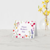 Elegante Frühlingswildblumen Karte (Gelbe Blume)