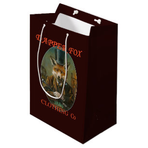 Elegante Fuchs-Geschenktasche Mittlere Geschenktüte