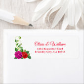 Elegante Fuchsia Pink & Rote Rose Blume (Insitu)