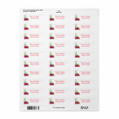 Elegante Fuchsia Pink & Rote Rose Blume (Vorne)