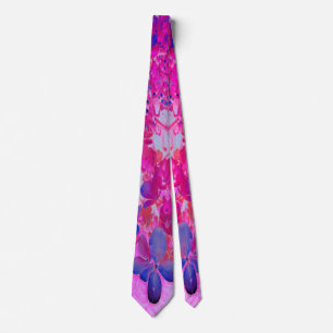 Elegante Fuchsia- und Dunkelblaue Limelight-Horten Krawatte