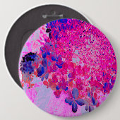 Elegante Fuchsia und dunkelblaue Limelight Hydrang Button (Vorne & Hinten)