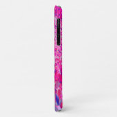 Elegante Fuchsia und dunkelblaue Limelight Hydrang Case-Mate iPhone Hülle (Hinten/Links)