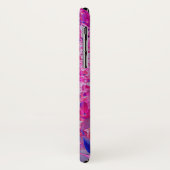 Elegante Fuchsia und dunkelblaue Limelight Hydrang Case-Mate iPhone Hülle (Hinten/Links)