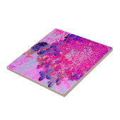 Elegante Fuchsia und dunkelblaue Limelight Hydrang Fliese (Seite)