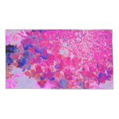 Elegante Fuchsia und dunkelblaue Limelight Hydrang Kissenbezug (Rückseite-Links)