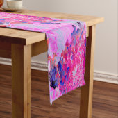 Elegante Fuchsia und dunkelblaue Limelight Hydrang Kurzer Tischläufer (Beispiel)