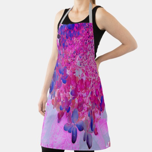 Elegante Fuchsia und dunkelblaue Limelight Hydrang Schürze (InSitu)