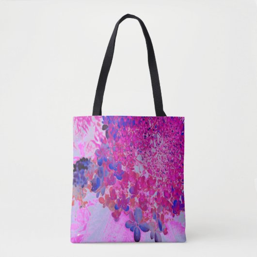 Elegante Fuchsia und dunkelblaue Limelight Hydrang Tasche (Vorderseite)