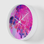 Elegante Fuchsia und dunkelblaue Limelight Hydrang Uhr (Winkel)