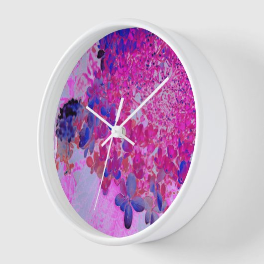 Elegante Fuchsia und dunkelblaue Limelight Hydrang Uhr (Winkel)