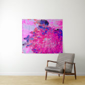 Elegante Fuchsia und dunkelblaue Limelight Hydrang Wandteppich (Beispiel (Horizontal))