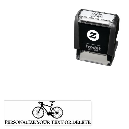 Elegante Fun Retro Bicycle Cool Personal Stationer Permastempel (Beispiel)