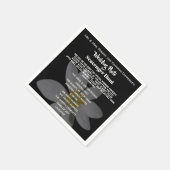 Elegante & Fun Wedding Foto Scavenger Hunt Serviette (Ecke)