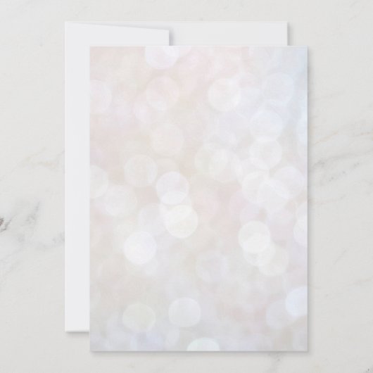 Elegante Funkelnd Champagner Hochzeitseinladung Einladung (Rückseite)