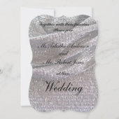 Elegante Funkelnd Einladungen für Silberhochzeiten (Vorderseite)