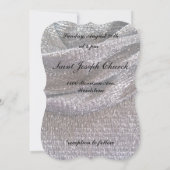 Elegante Funkelnd Einladungen für Silberhochzeiten (Rückseite)