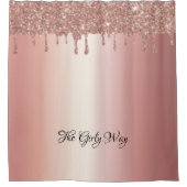 Elegante Funkelnd rosa Duschvorhänge Duschvorhang (Vorderseite)