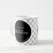 Elegante Future Dietitian Personalisiert Kaffeetasse (Vorderseite Links)