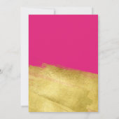 Elegante GALA Company Business Gold Pinselspitze Einladung (Rückseite)