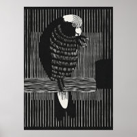 Elegante Galah Cockatoos - Retro Art
