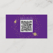 elegante Galaxie Nr. 2 Visitenkarte (Rückseite)