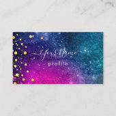 elegante Galaxie Nr. 2 Visitenkarte (Vorderseite)