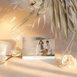 Elegante Galentine's Day Family Foto Urlaubskarte Feiertagskarte