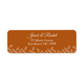 Elegante Garden Blätter Burnt Orange Wedding (Vorne)