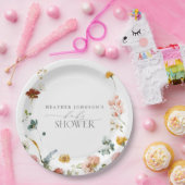 Elegante Garden Blume Aquarell Kinderdusche Pappteller (Party)