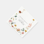 Elegante Garden Blume Aquarell Kinderdusche Serviette (Ecke)